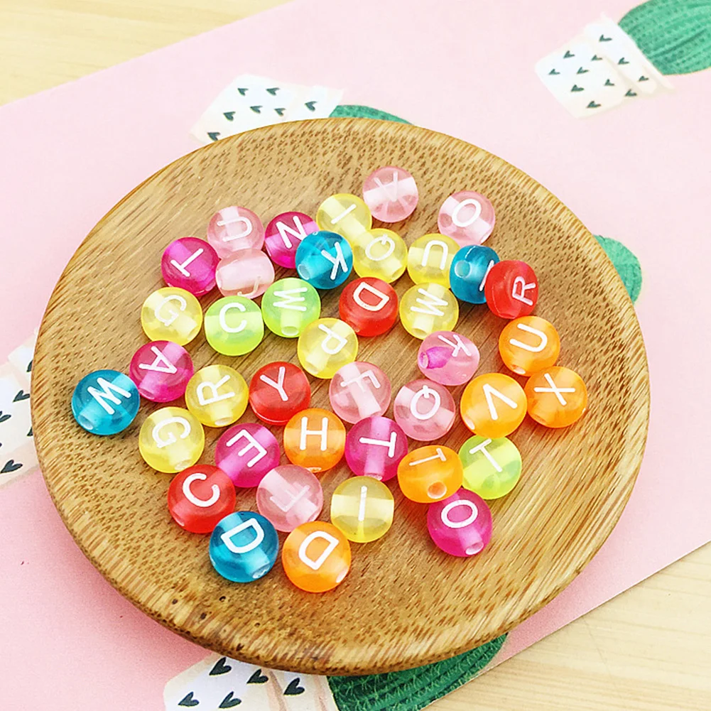

1100PCS Beaded Letters Acrylic DIY Bracelet Beads For Jewellery Making Bracelets Necklaces Keychain Kids Jewellery Accessories