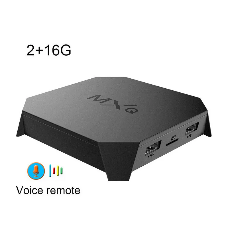 Умный блок для ТВ mxq PRO 4K Android 7,1 ТВ приставка Amlogic S905X3W Core 2 Гб 16 Гб H.265 PRO ip tv WiFi медиаплеер телеприставка - Цвет: 2G 16G Voice Control