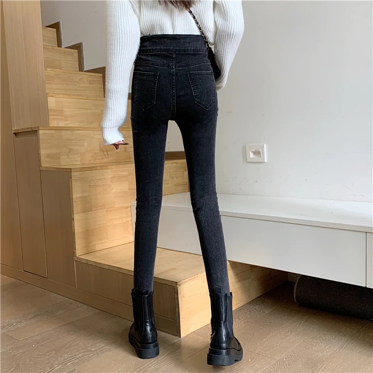 

Fall/winter new style skinny high waist stretch jeans women pencil pants women