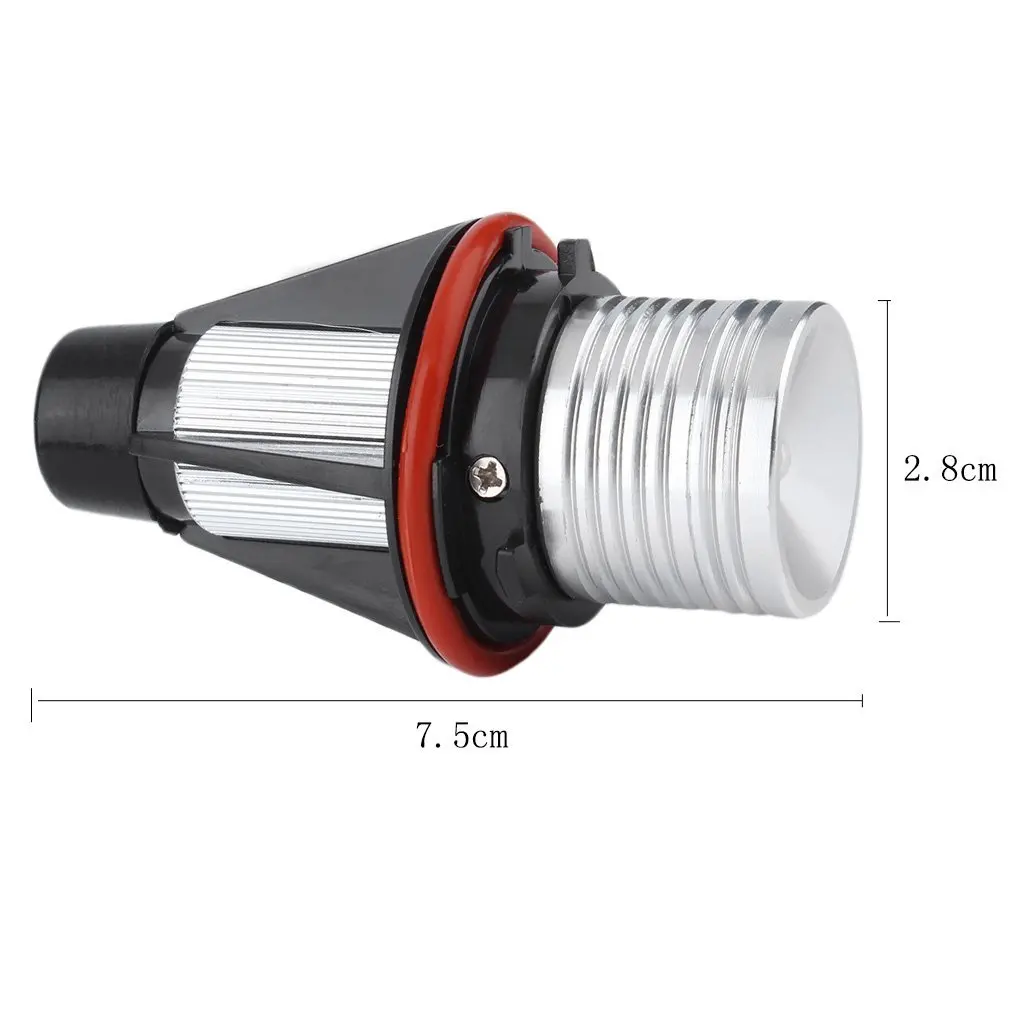 

2 Pieces(1 Set) 2*5W Aluminum Alloy White 6000K Bridgelux Chip LED Marker Angel Eyes For BMW Car Ultra Bright Light