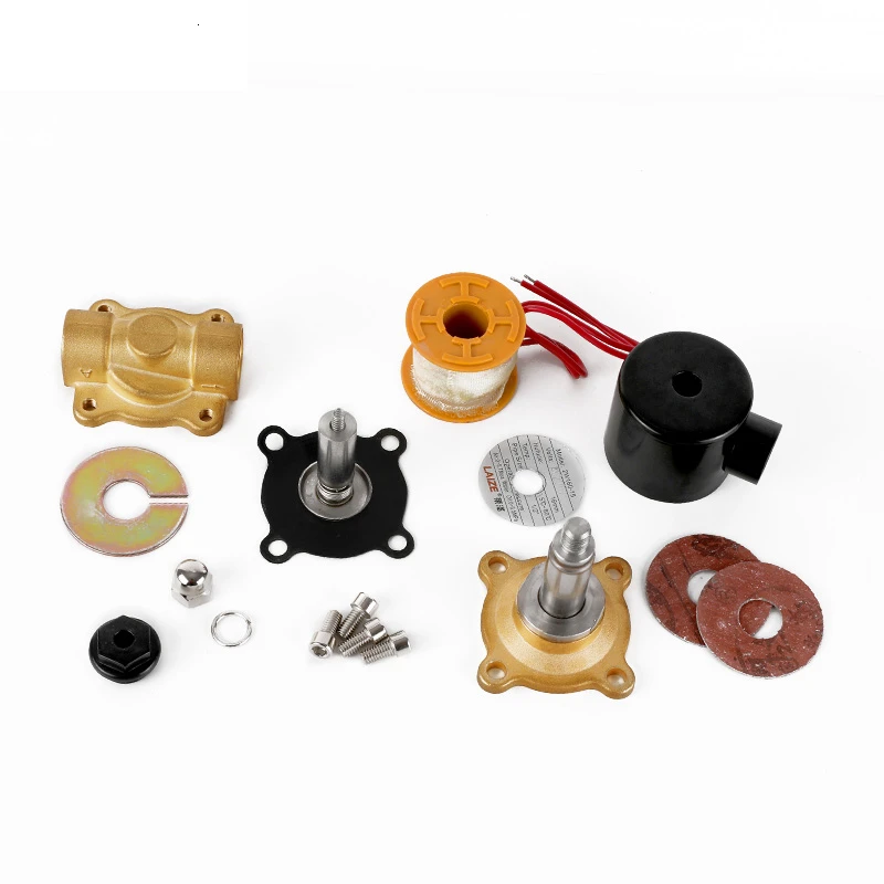 Нормально закрытый медный соленоидный водяной воздушный клапан 02 03 04 06 1 дюйм