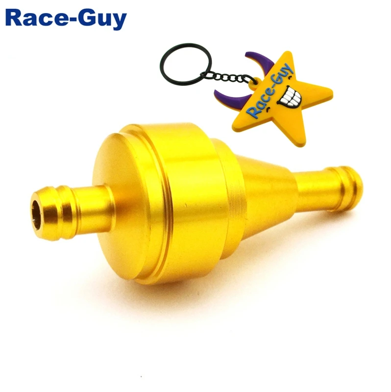 CNC Алюминиевый Золотой газовый бензиновый топливный фильтр для Pit Dirt Push Trail Bike ATV