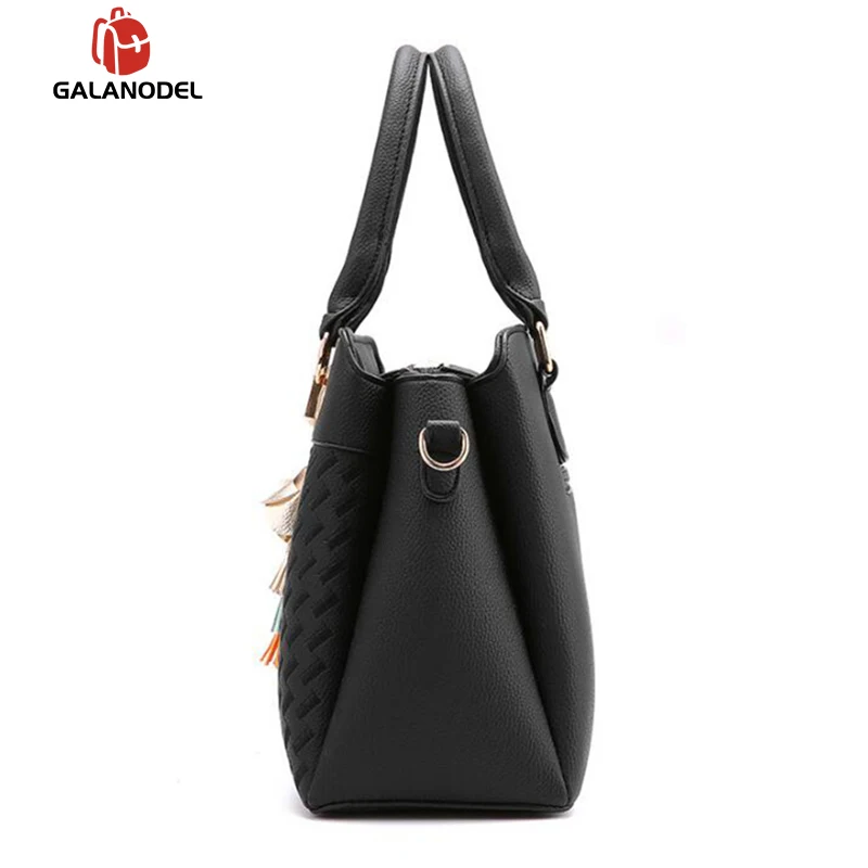 Модные женские сумки с кисточками из искусственной кожи сумка-тоут верхней