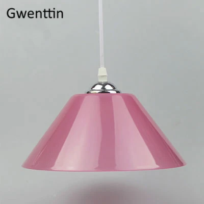 Pink No Bulb Современные подвесные светильники из ПВХ, скандинавские светодиодные пластиковые подвесные лампы для кухни, столовой, домашнего декора, светильники - Цвет корпуса: Pink No Bulb