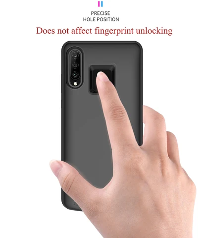 Чехол-аккумулятор для Huawei P30 Lite, Nova 4E; чёрный/синий