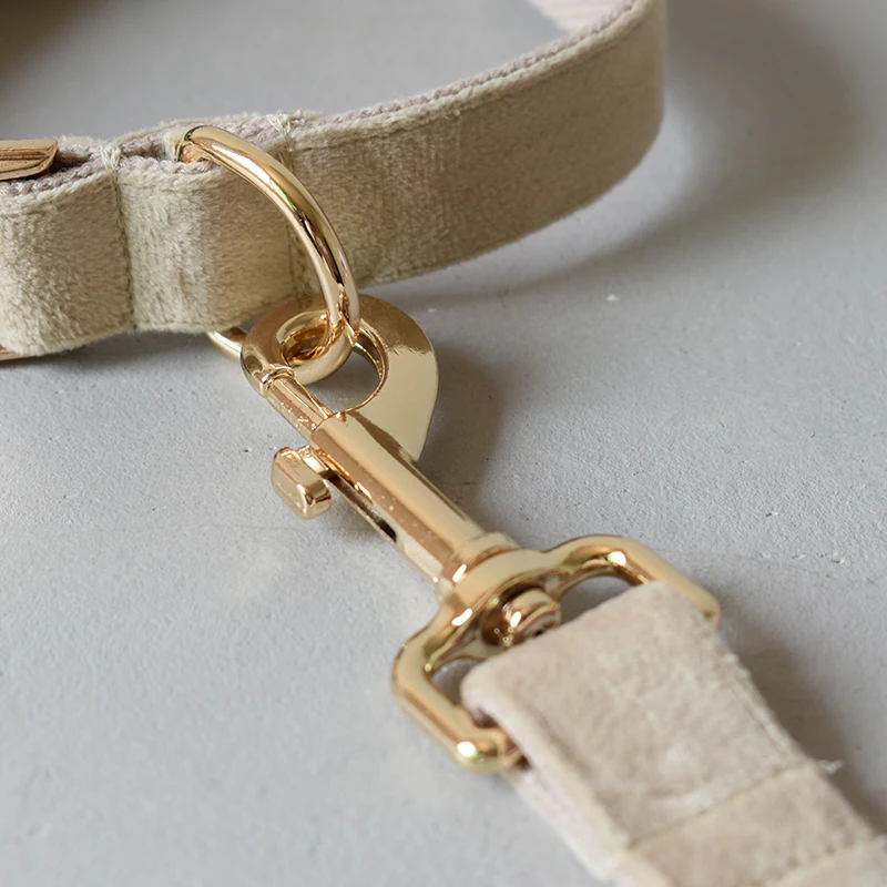 Тканевый поводок для ошейника собаки с бесплатной гравировкой ожерелье среднего