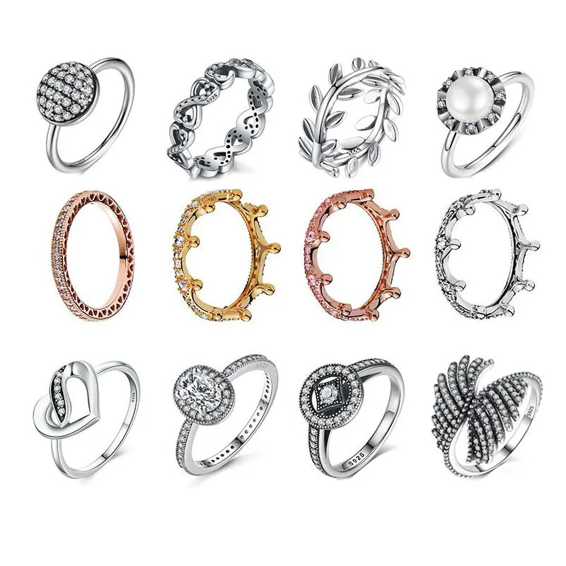 925 Sterling Silver Headband Ring Two Hearts and Valentine's Day Love Jewelry Ring