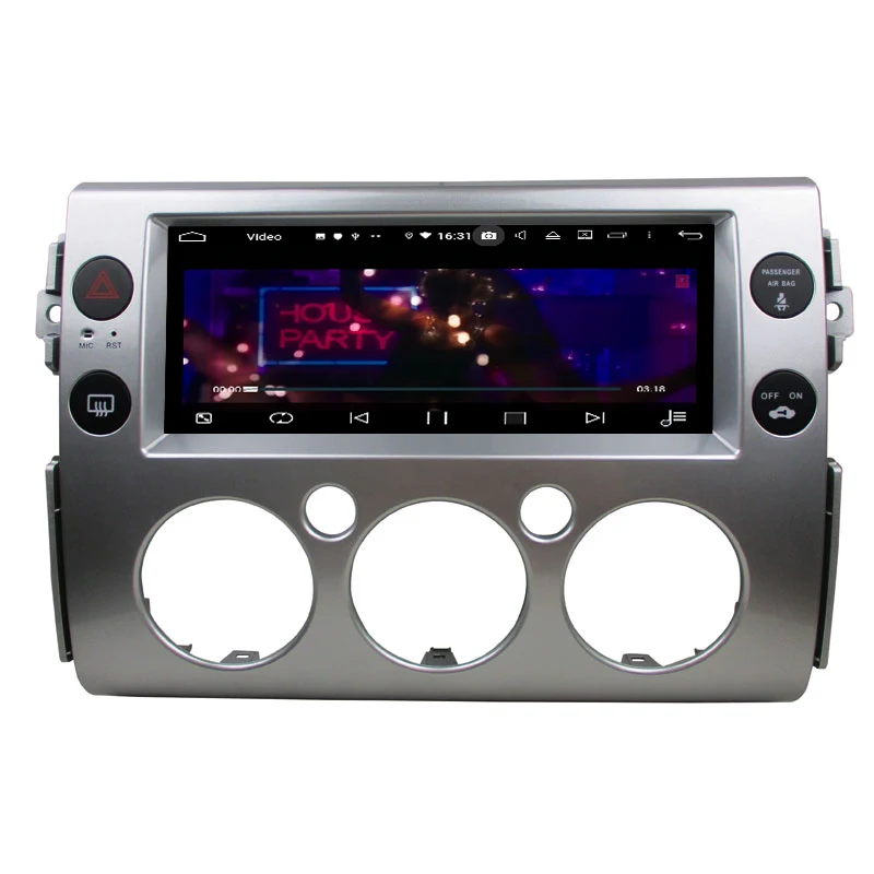 Автомобильный мультимедийный плеер KLYDE KD-1257 Android 9 0 для FJ CRUISER 2007-2017 с GPS-навигацией