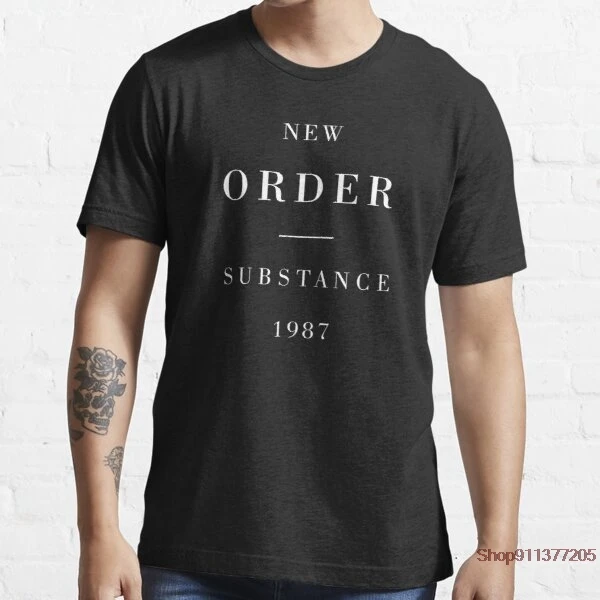 

New Order Substance new fashion personality creative T-shirt tops men and women universal couple comfortable short sleeves