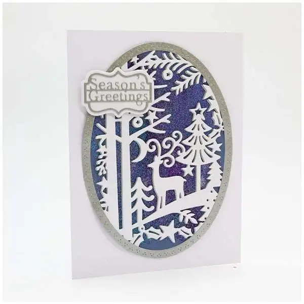 

New Metal Cutting Dies Christmas Forest deer for Scrapbooking Steel Craft Die Cut Embossing Paper Card Album