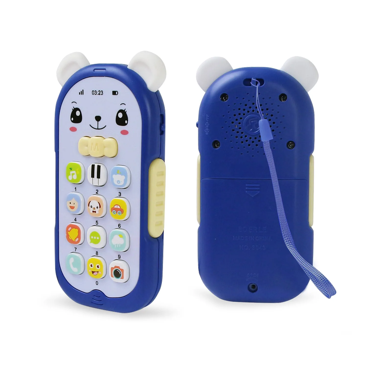 

Baby Gutta-percha Toy Face Changing Music Mobile Phone Baby Toy Kawaii Simulation Mobile Phone Toy Sleeping Artifac