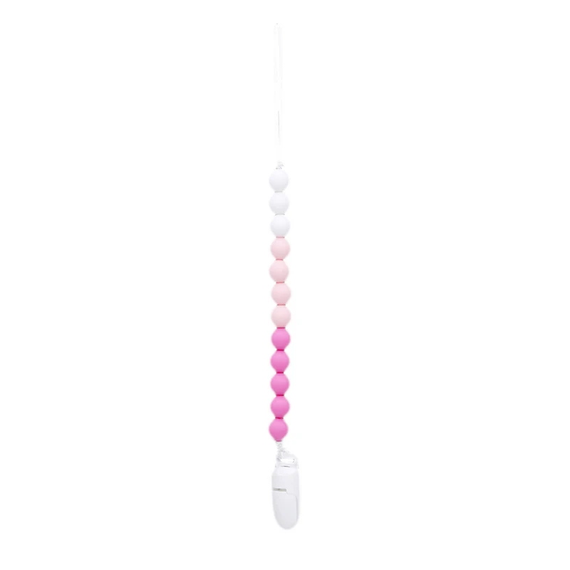 

Infant Baby Candy Color Feeding Dummy Pacifier Clip For Nipple Baby Teething Soother Holder Strap Chain Baby Feeding Accessories