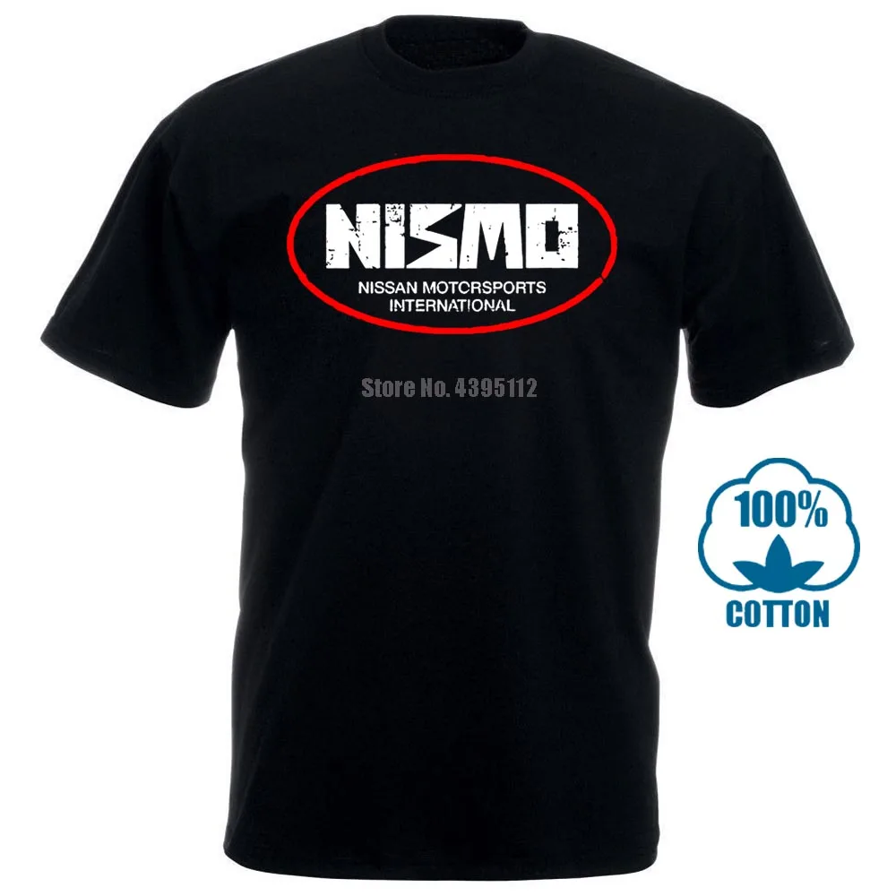 Футболка с короткими рукавами из 100% хлопка Nismo Old Skool Style Japan Cars Nis Drag racing Import