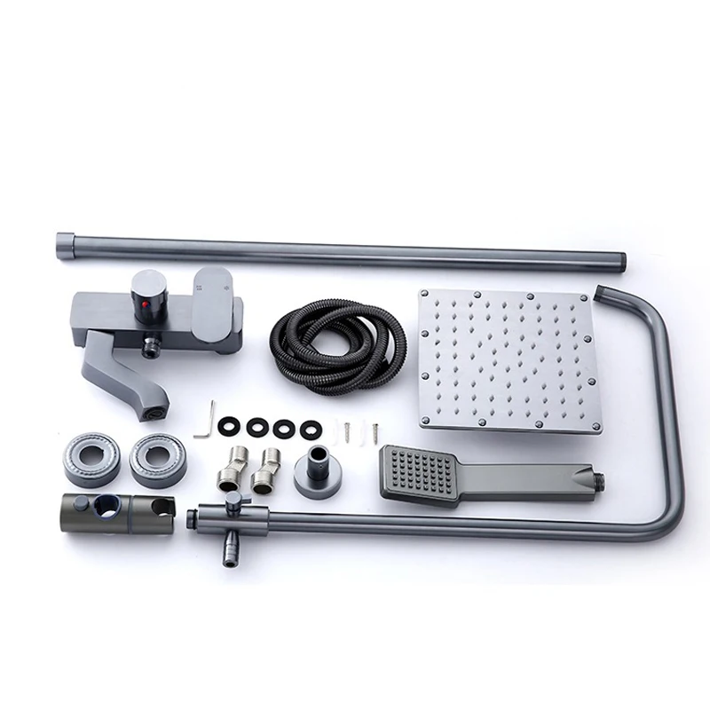 Серый синий черный новейший роскошный набор для душа смесители ванны смеситель