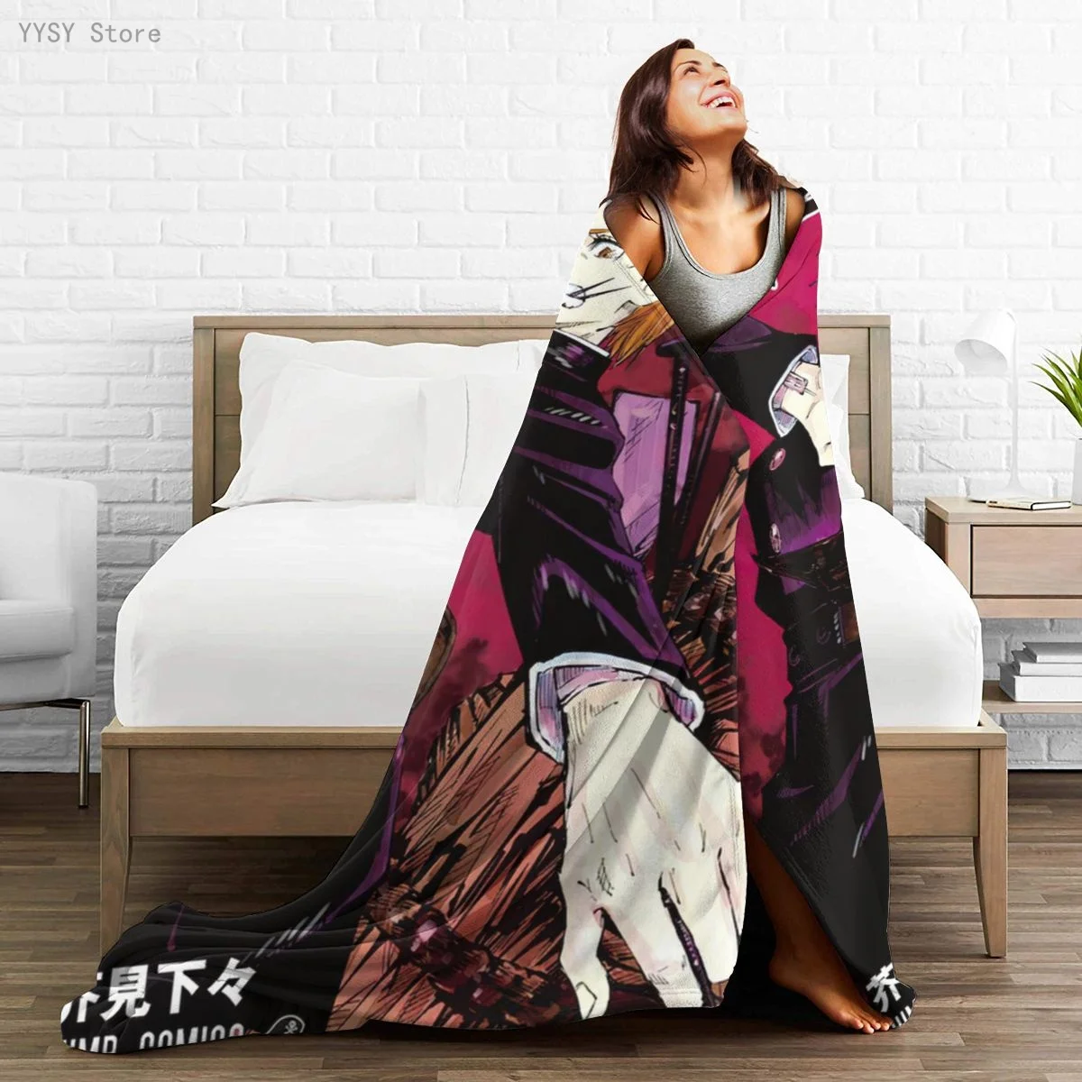 

Jujutsu Kaisen (7) Anime printed Ultra-Soft Micro Fleece Blanket flannel throw Sherpa bedspread bedding sofa