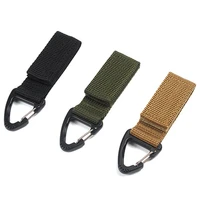 outdoor tactical hanging buckle 360 degree rotation single point triangle buckle d type hanging key ring mountaineer buckle
