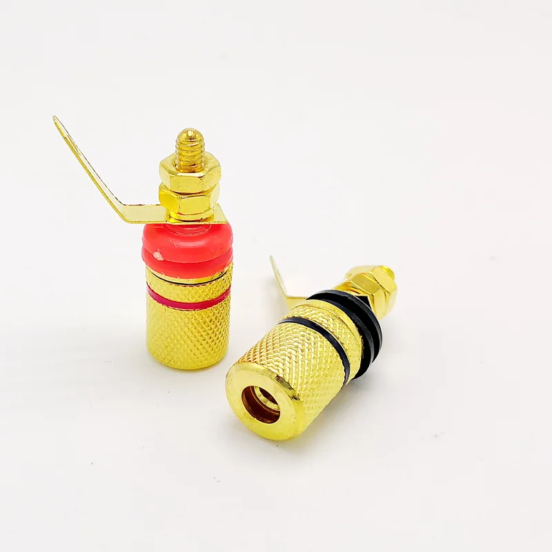 10 шт./лот позолоченный спикер терминал связывания пост Низкочастотный усилитель