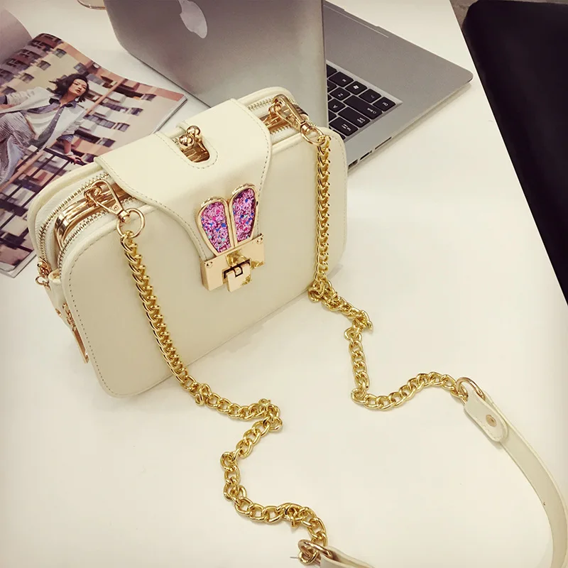 Женская сумка через плечо Winmax модная клатч с цепочкой и заячьими ушками 2019|fashion