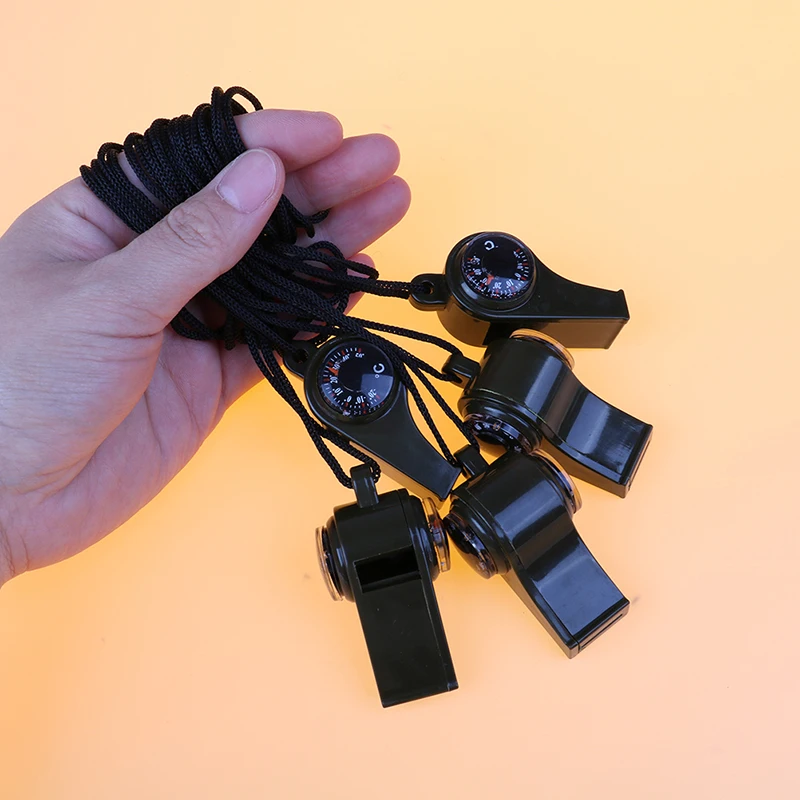 3 в 1 Многофункциональный походный аварийный спасательный свисток с компасом и