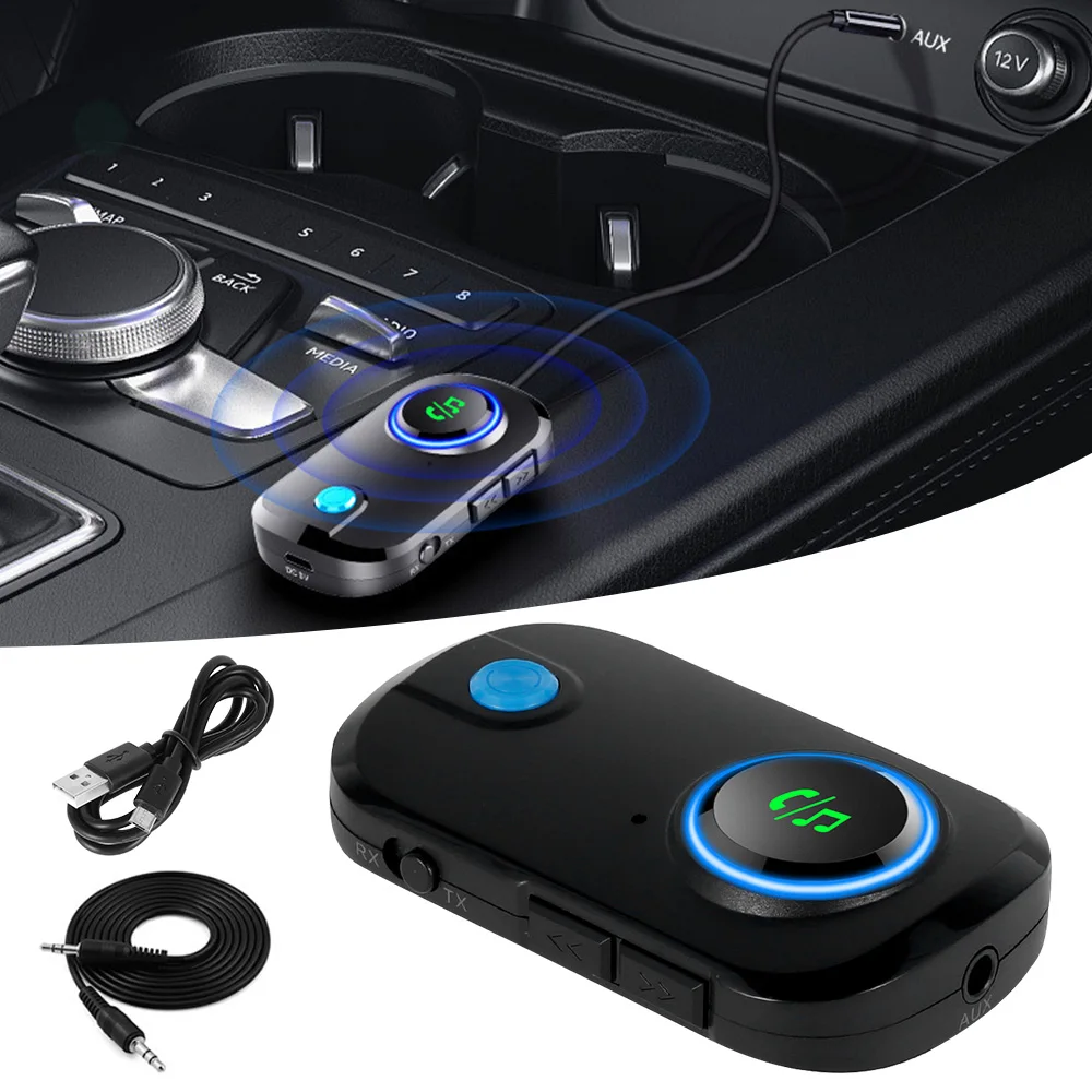 Bluetooth 5 0 передатчик приемник AptX низкая задержка аудио адаптер 3 мм Aux музыкальный