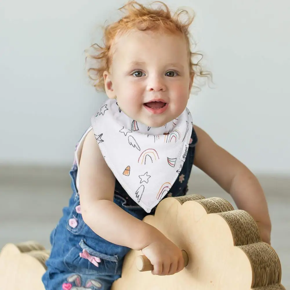 Baby Bandana Drool Bibs Unisex 10 Pcs Set for Drooling &amp Teething 100% Organic Cotton Newborn Absorbent Hypoallergenic | Детская