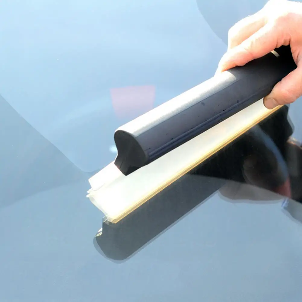 

New Flexible Soft Silicone Wiper Car Window Cleaning Glass Scraper Silicone Handy Squeegee Blade Clean Scraping Film Scraper