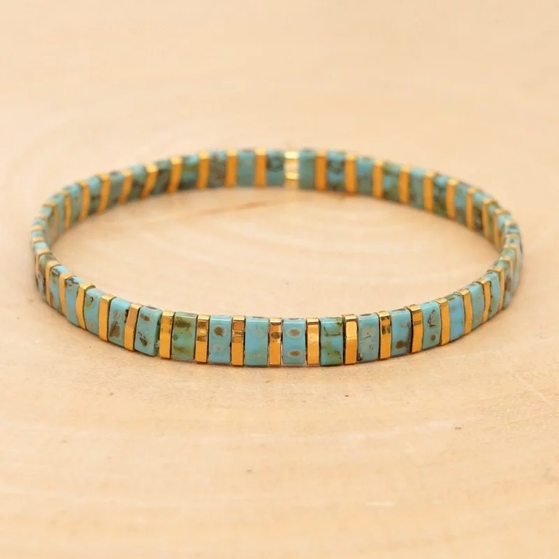

2021 Fashion Tila Beaded Jewelry Beach Bohemian Women's Bracelet Jewelry Pulseras Couple Bracelet Friendship Bracelets