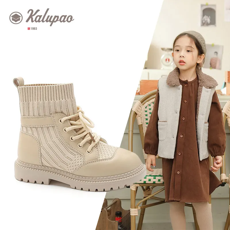 Обувь без склада модные резиновые сапоги для девочек теплые зимние эластичные