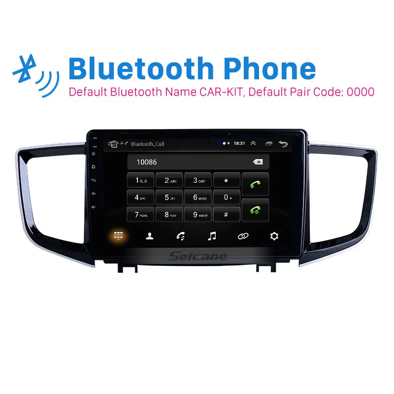 Seicane Android 9 1 10 дюймов для 2016 Honda Pilot радио GPS навигационная система с поддержкой