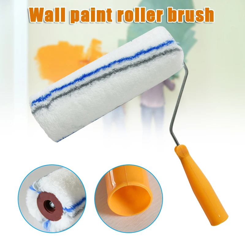 

9 Inch Roller Brush Latex Paint Roller Thickened Exterior Wall Paint Tool Brush QP2