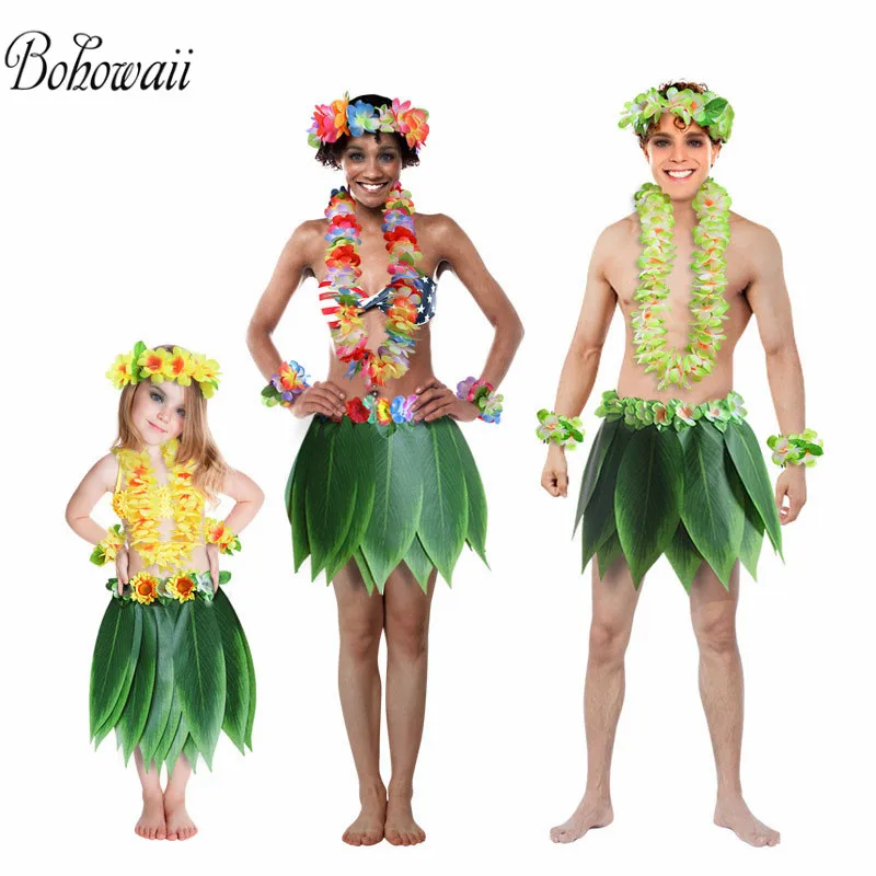 Гавайские юбки хула с искусственными цветами гибискуса для Falda Hawaiana Mujer и пляжные