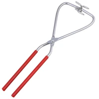 clay modeling sculpey metal dipping tongs pottery tools red rubber handle non slip diy art manual quality coloring holder clip