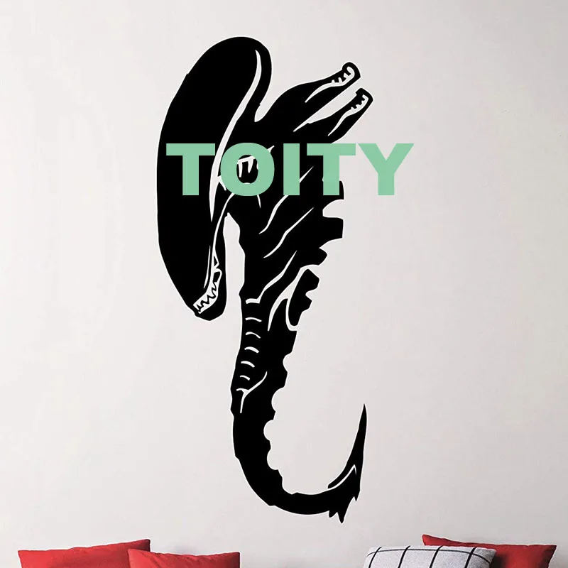 H92cm x W42cm 29 дизайнов, Инопланетянин, наклейка на стену, 1979, фильм, Xenomorph, плакат, виниловая наклейка, для дома, детской комнаты, декор интерьера, в общежитии, студия, художественная Фреска - Цвет: H92cm x W42cm