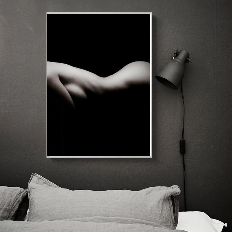 Современное черно белое искусство привлекательная красота современное