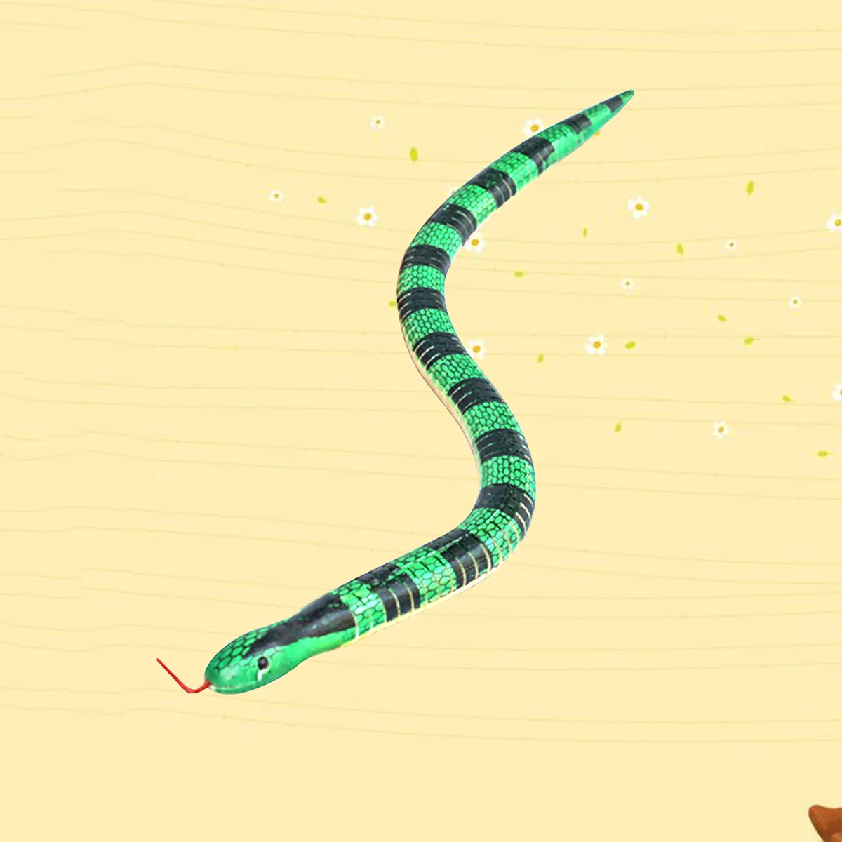 

Simulation Wooden Snake Realistic Animal Novelty Trick Props Kids Party Play Jokes (Mixed Color and Style)