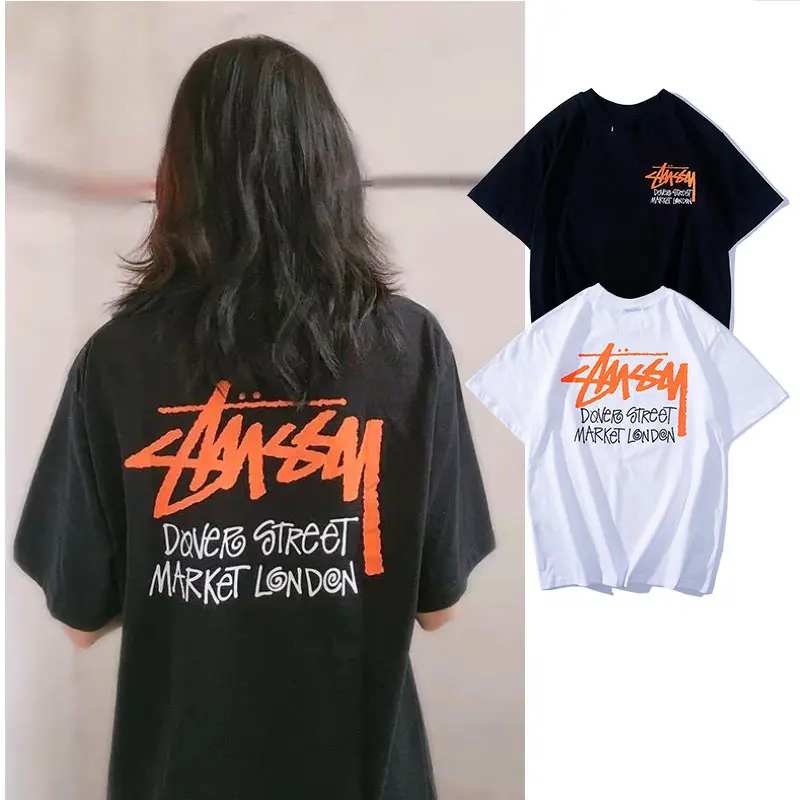 Футболка женская с принтом сердец хлопок повседневная забавная уличная одежда