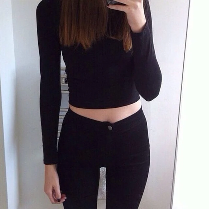 Женские джинсовые брюки-карандаш с высокой талией однотонные облегающие