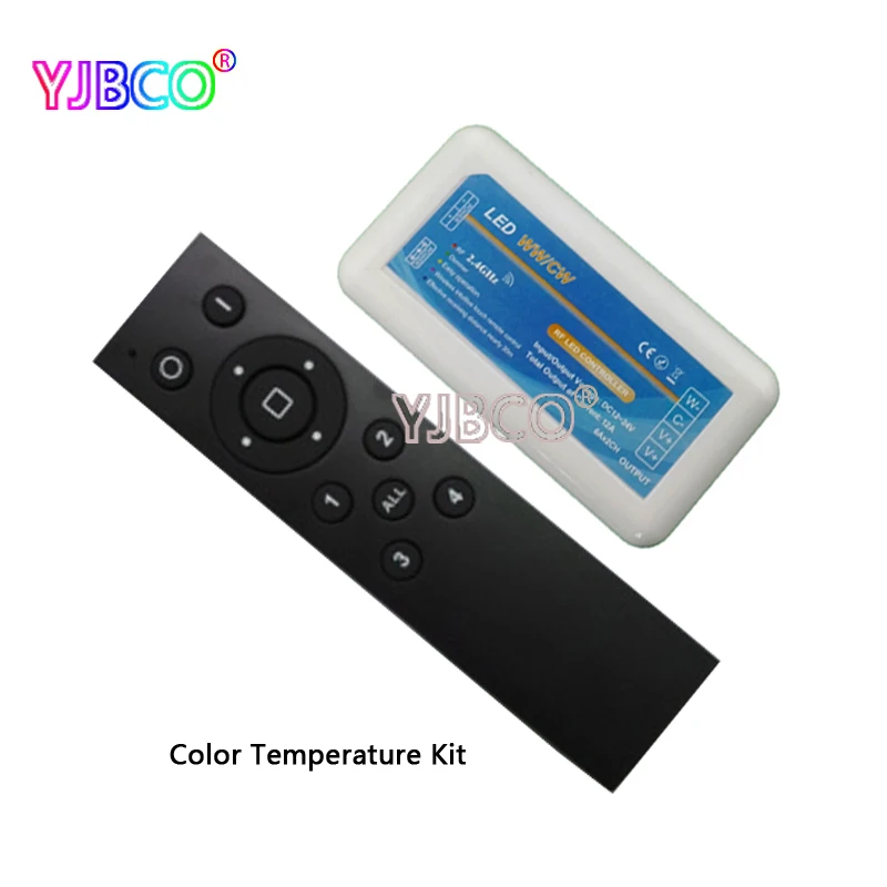 DC 12 В 24 2 4G 4 зонный переключатель CT/RGB/RGBW светодиодный контроллер RF дистанционный