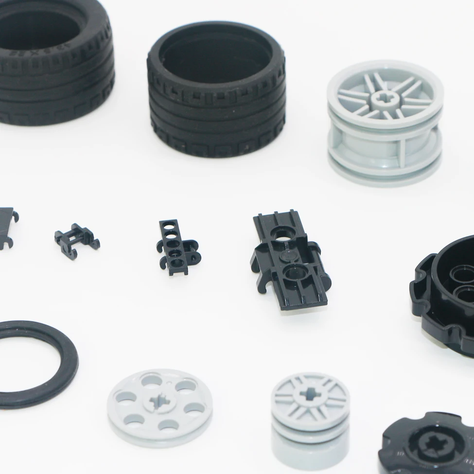

Technical Parts Bricks Wheels Hub Tire Tread Link Round MOC City AC Car Truck Model Accessory Construction Building Blocks Toy