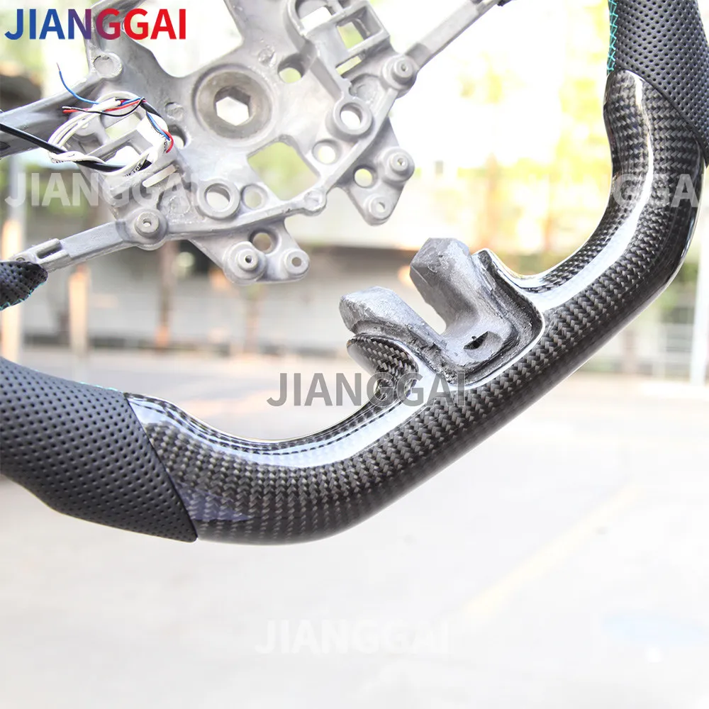 Светодиодное Автомобильное рулевое колесо 100% углеродное волокно