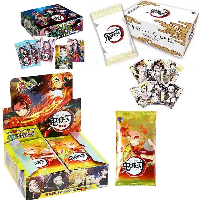 Demon Slayer No Yaiba бумажная карточка буквы одна игра Дети Аниме периферийный персонаж