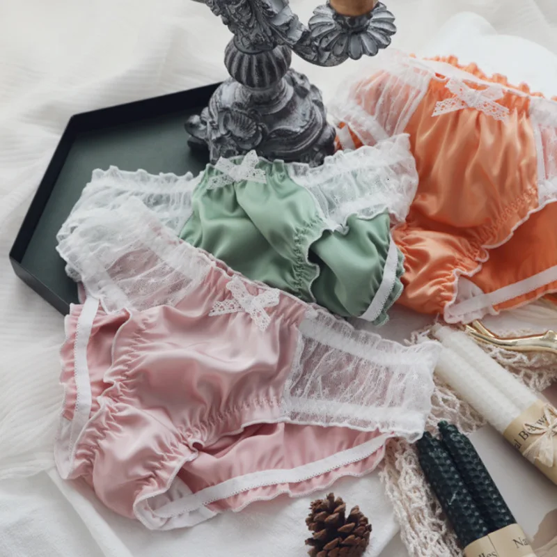 SP & CITY сексуальные трусики с перламутровой атласной текстурой Сетчатое лоскутное