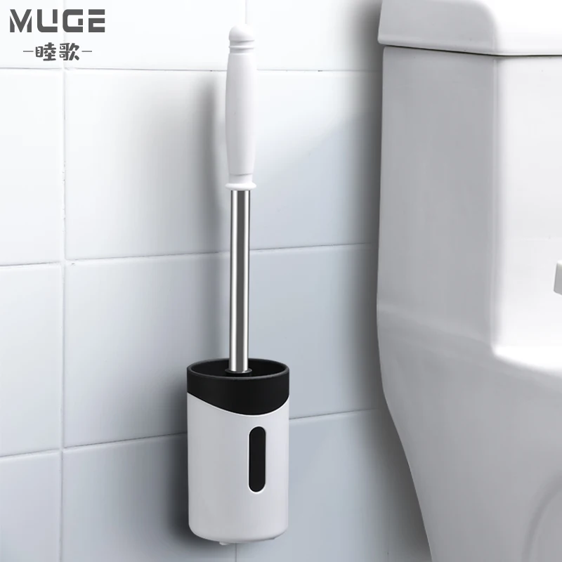 

Modern Hanging Toilet Brush Plastic Creative Bathroom Toilet Brush Holder Eco Friendly Escobilla Wc Home Products DE50MTS