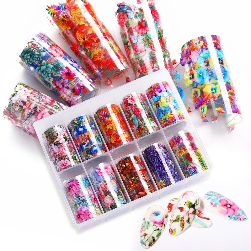 1 коробка цветная фольга для ногтей|Стикеры и наклейки| |