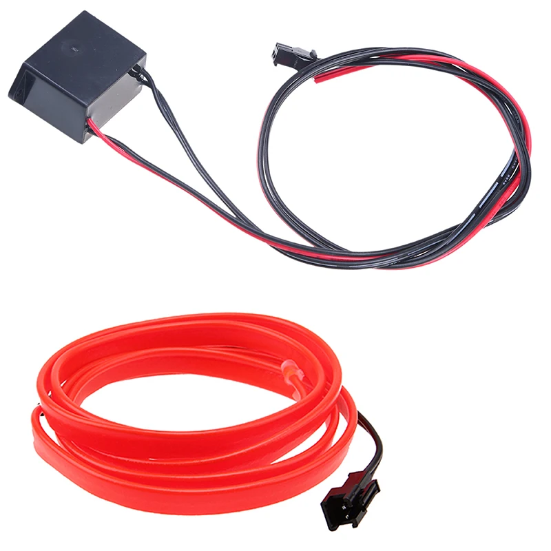 Haoyuehao Car Styling Ambient Light Interior Decoration EL Wire Easy Sew Flexible Led Neon Strip 12V Inverter Driver 2m | Автомобили и