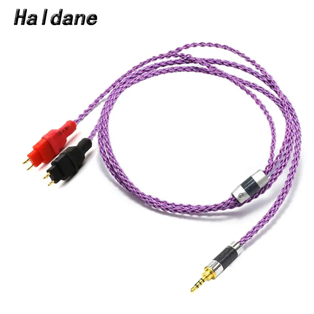 Холдейн Hi Fi 8 ядер x19x0.08mm с серебряным покрытием Замена Обновление кабель для HD600