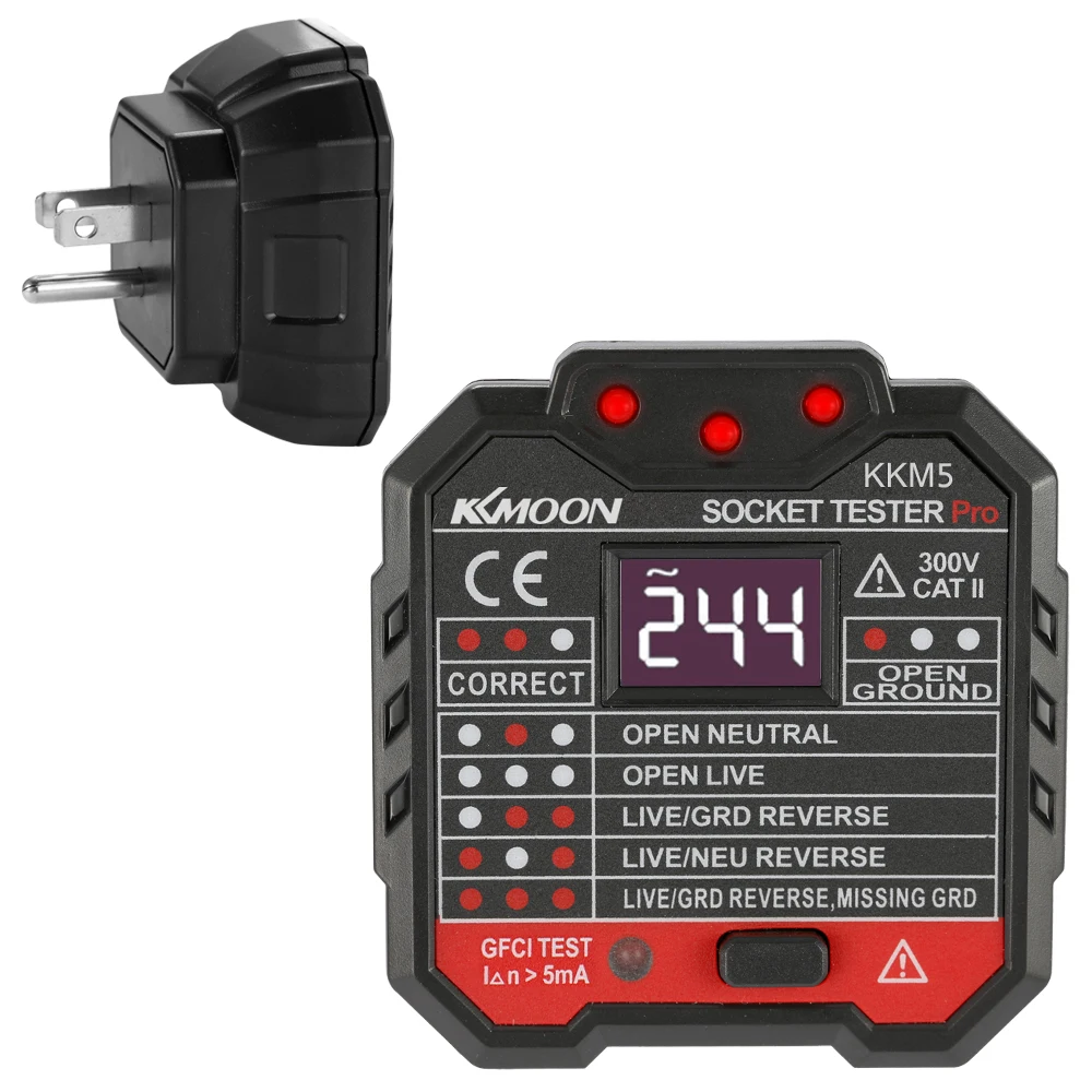 Электрический индикатор напряжения KKmoon KKM5 измеритель полярности цепи настенная