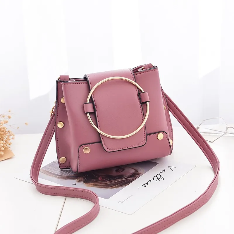 WEIXIER винтажная сумка на плечо Женская Повседневная с заклепками Дамский