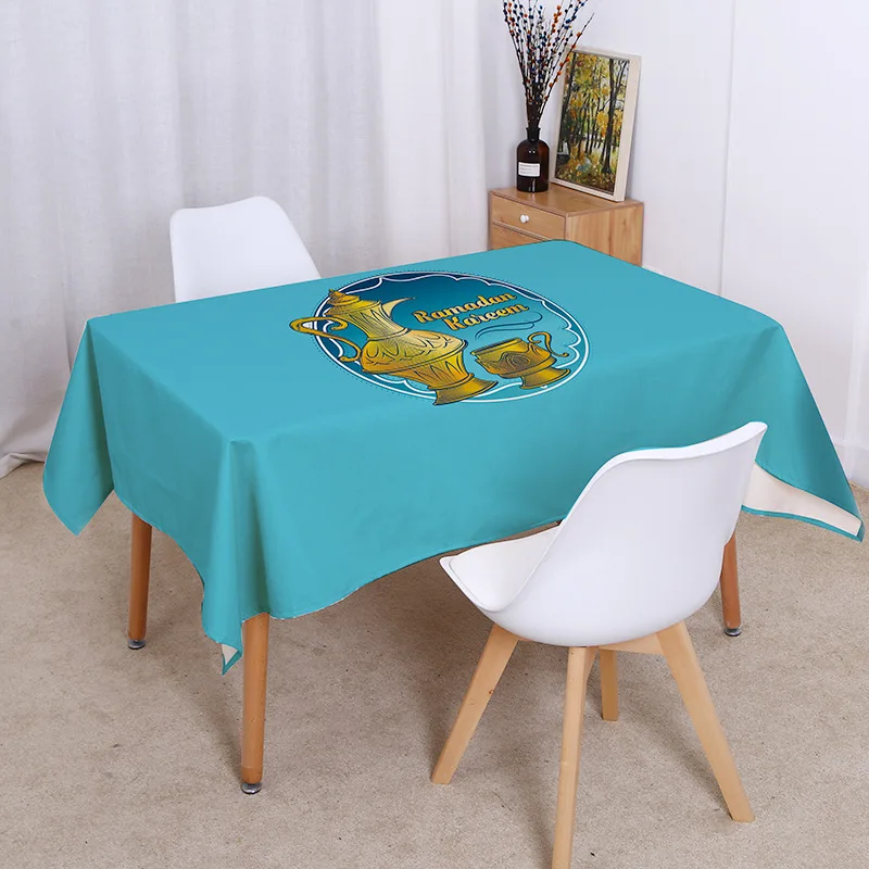 

Muslim Tablecloth Ramadan Decorations for Home EID Mubarak Decors Tablecloth Muslim Ramadan Festival home decor