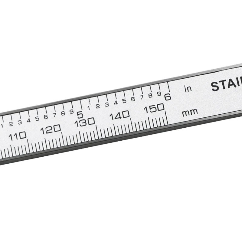 

Цифровой глубинный штангенциркуль D5QC из нержавеющей стали, штангенциркуль с нониусом 150 мм/0-6 дюймов, регулируемый измерительный инструмен...